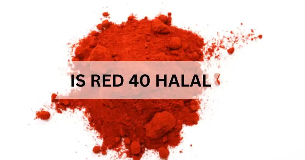 is red 40 halal